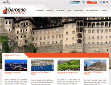 Tablet Screenshot of baroquetours.com